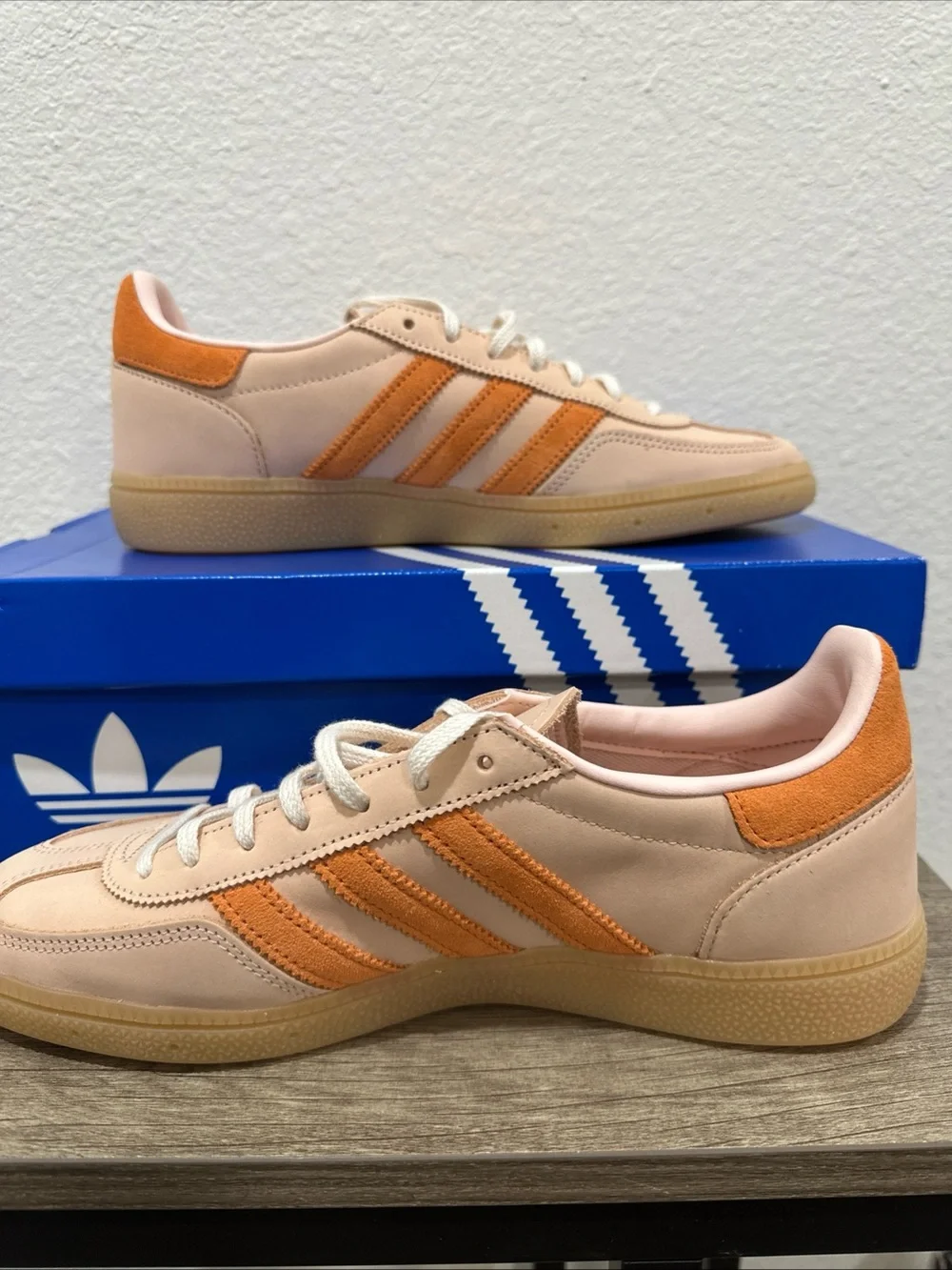 adidas Spezial Women’s Beige with Orange Accent Sneakers